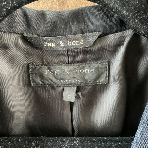 Rag & Bone Viscose Navy Blazer size S - Picture 4 of 7
